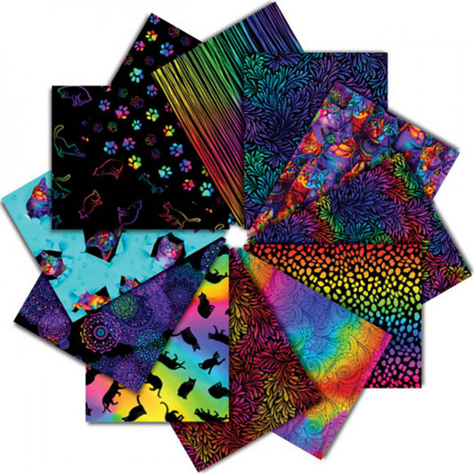 Wildcat  Fat Quarter Pack 12 Piece CPFQ12-CD-WILDCAT Cotton Quilting Fabric Wildcat  Fat Quarter Pack 12 Piece CPFQ12-CD-WILDCAT Cotton Quilting Fabric
