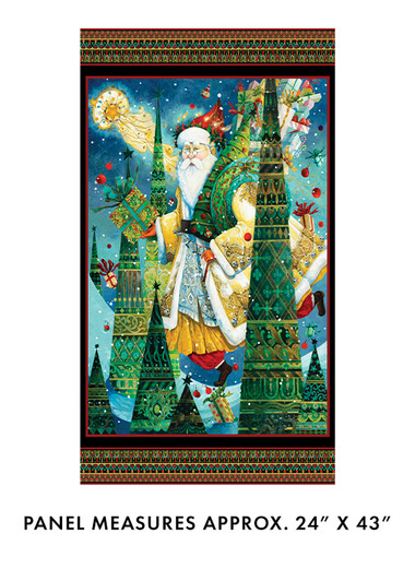 Christmas Spirit Santa Multi 16274B-99 Cotton Quilting Fabric Panel Christmas Spirit Santa Multi 16274B-99 Cotton Quilting Fabric Panel