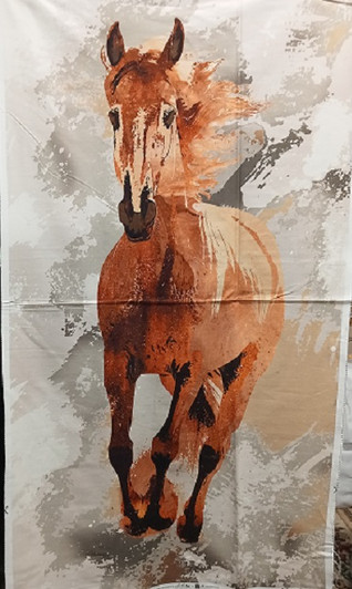 The Spirit Horse 105A Cotton Quilting Fabric Panel The Spirit Horse 105A Cotton Quilting Fabric Panel