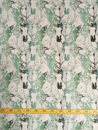 The Spirit Horse Toile Teal 105D Cotton Quilting Fabric The Spirit Horse Toile Teal 105D Cotton Quilting Fabric