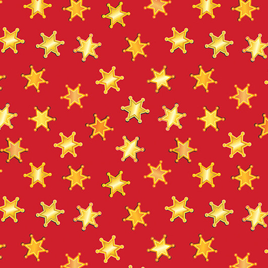 Lil' Buckaroos Western Stars Red 14761-10 Cotton Quilting Fabric Lil' Buckaroos Western Stars Red 14761-10 Cotton Quilting Fabric