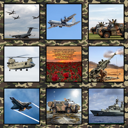 ANZAC Respect Collection 4102C Cotton Quilting Fabric X Large Block Panel ANZAC Respect Collection 4102C Cotton Quilting Fabric X Large Block Panel