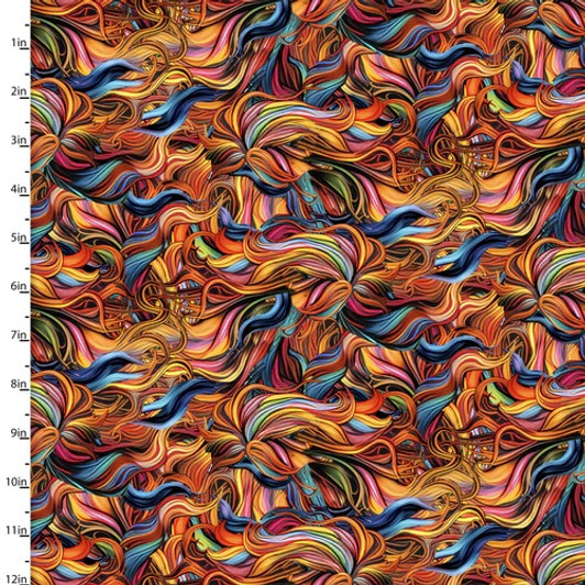 Drinkers of the Wind Horses Windblown Manes Tails 22356-MLT Cotton Quilting Fabric Drinkers of the Wind Horses Windblown Manes Tails 22356-MLT Cotton Quilting Fabric