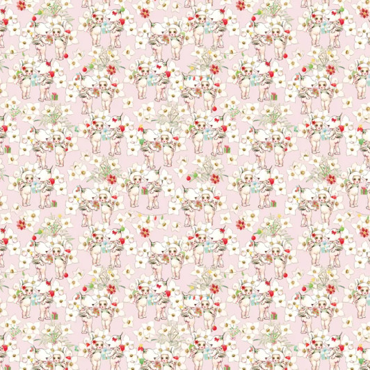 May Gibbs Christmas Pink Boronia 2 Pale Pink MG1036 Cotton Quilting Fabric May Gibbs Christmas Pink Boronia 2 Pale Pink MG1036 Cotton Quilting Fabric