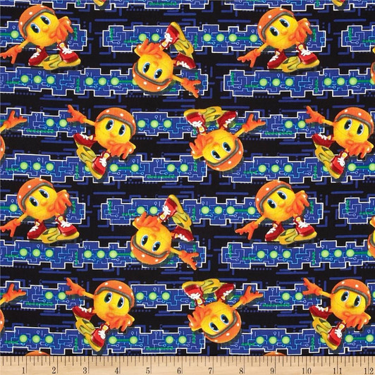 PacMan Stripe Multi SPX Fabrics Cotton Quilting Fabric PacMan Stripe Multi SPX Fabrics Cotton Quilting Fabric