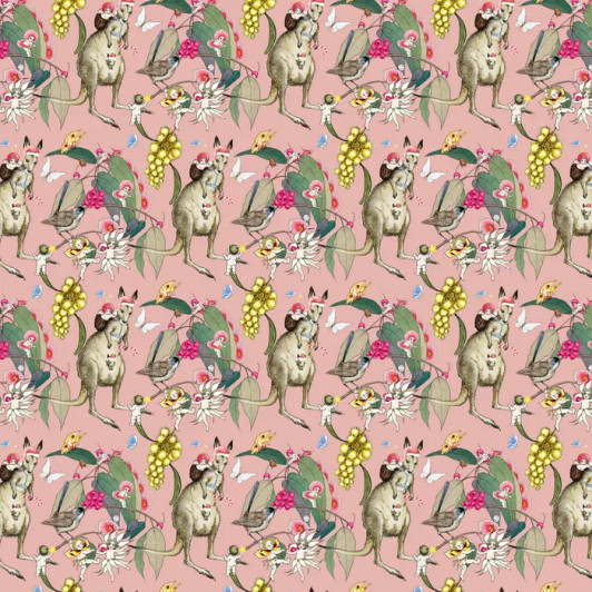 May Gibbs Christmas Advent Coordinate Pink MG1043 Cotton Quilting Fabric May Gibbs Christmas Advent Coordinate Pink MG1043 Cotton Quilting Fabric