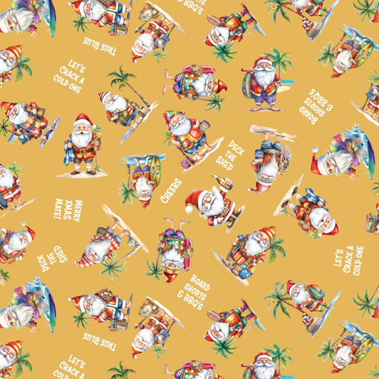 Old Mate Aussie Santa Father Christmas DV6364 Cotton Quilting Fabric Old Mate Aussie Santa Father Christmas DV6364 Cotton Quilting Fabric