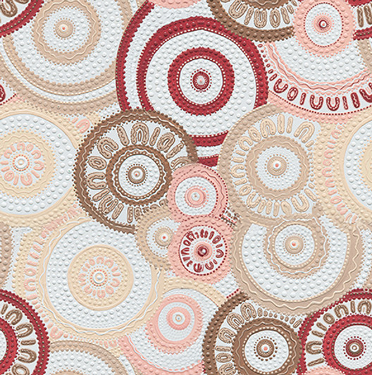 Aboriginal Art Spirit of the Bush 3 Waterholes Kuukili 5018/16 Cotton Quilting Fabric Aboriginal Art Spirit of the Bush 3 Waterholes Kuukili 5018/16 Cotton Quilting Fabric