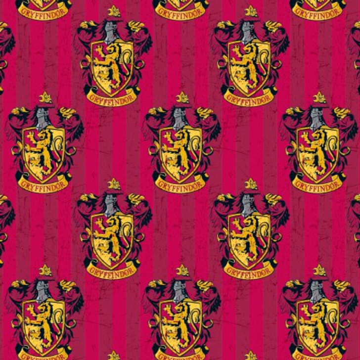 Harry Potter House Crest Gryffindor Cotton Quilting Fabric