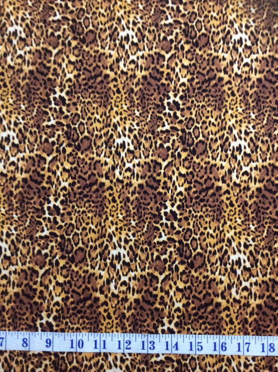 Leopard Print Go Wild African Animals Cotton Quilting Fabric 1/2 YARD