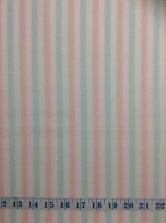 Australian Easter Bilby Stripes Multi Cotton Quilting Fabric 1/2 YARD