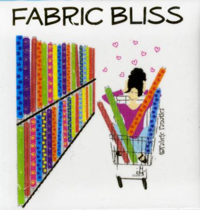 Fridge Ceramic Tile Magnet Fabric Bliss Fabric Fanatics