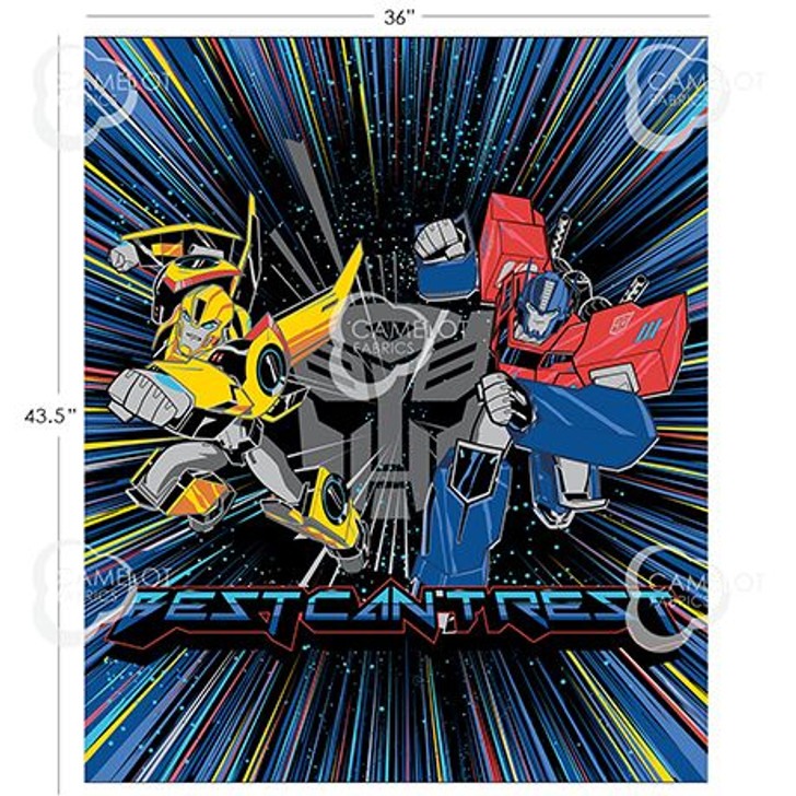 Transformers Best Cant Rest Cotton Quilting Fabric Panel