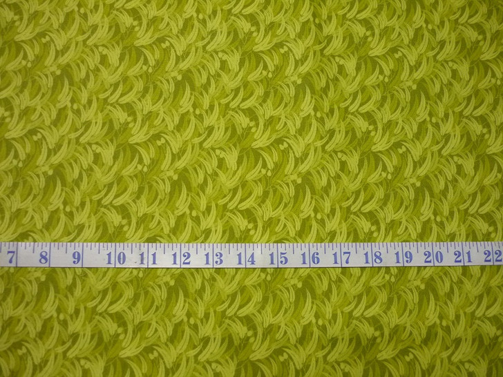 Australian Eucalyptus Leaves and Gumnuts Green Cotton Quilting Fabric 1/2 YARD