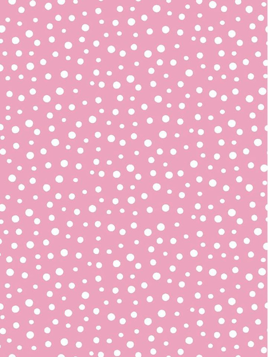 Susybee Flip the Pig Irregular Dot Pink Cotton Quilting Fabric 1/2 YARD