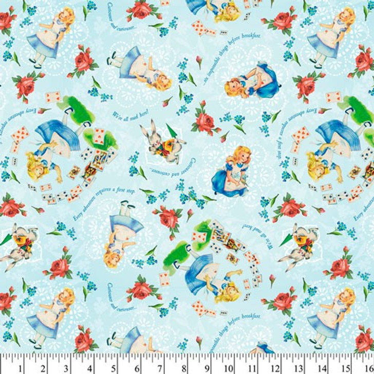 Disney Sweet Alice Story Time Vintage Cotton Quilting Fabric