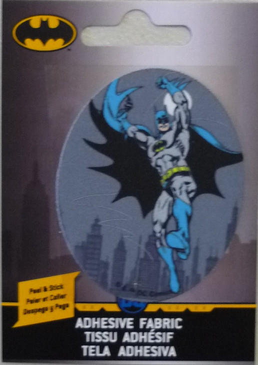Batman Leaping Adhesive Iron On Motif