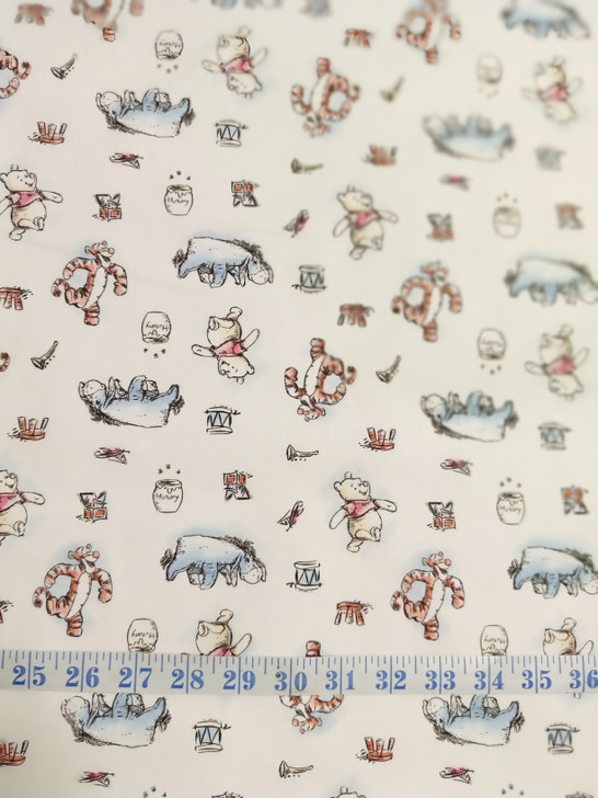 Disney Winnie the Pooh and Friends Cotton Quilting Fabric