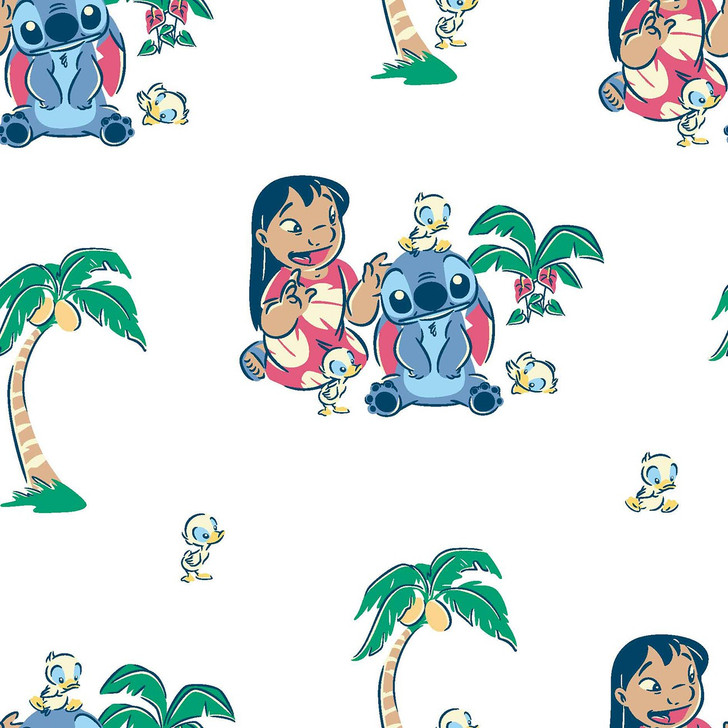 Lilo and Stitch With Friends Cotton Quilting Fabric