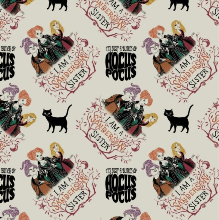 Disney Hocus Pocus Sanderson Sisters Cotton Quilting Fabric