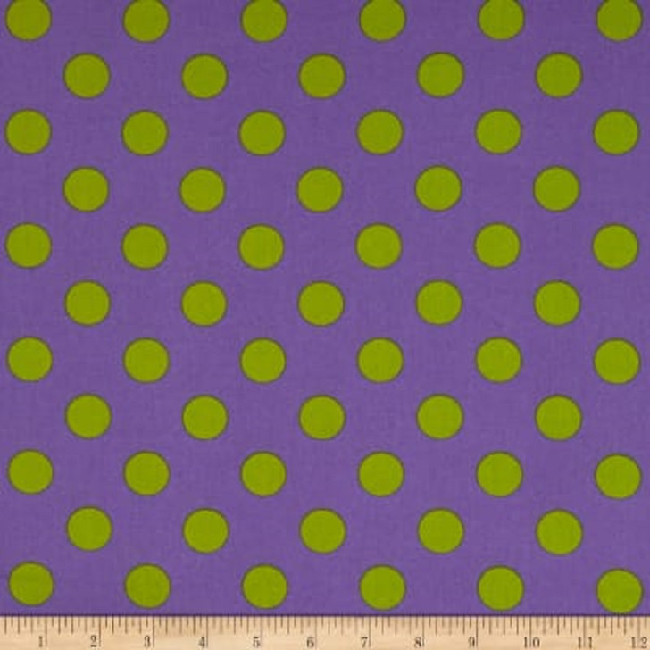 All Stars Pom Poms Orchid Polka Dot Tula Pink Cotton Quilting Fabric 1/2 YARD