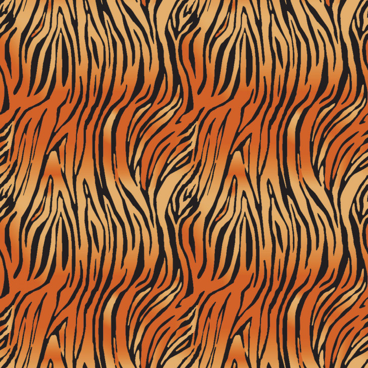 On Safari Bengal Tiger Skin Orange Cotton Quilting Fabric