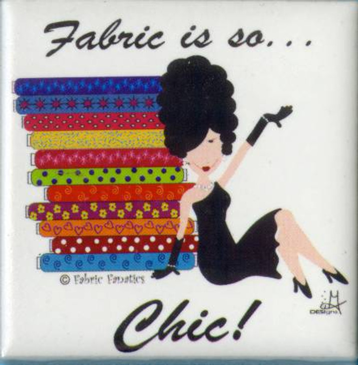 Fridge Ceramic Tile Magnet Fabric Is So Chic Fabric Fanatics