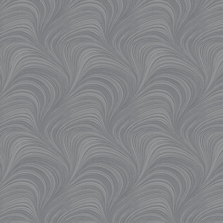 Wave Texture Steel Cotton Quilting Fabric