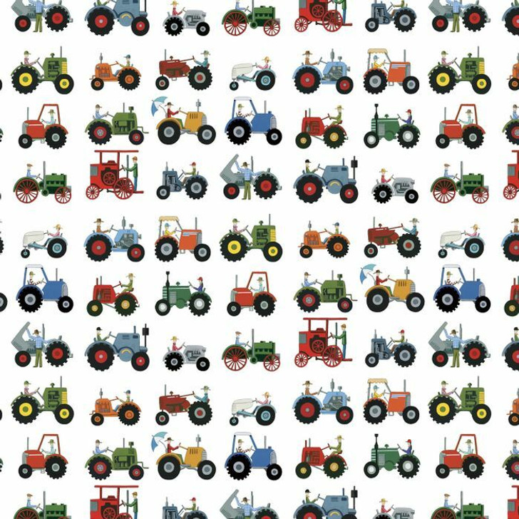 Anywhere is Paradise Tractor Show DV3987 Cotton Quilting Fabric