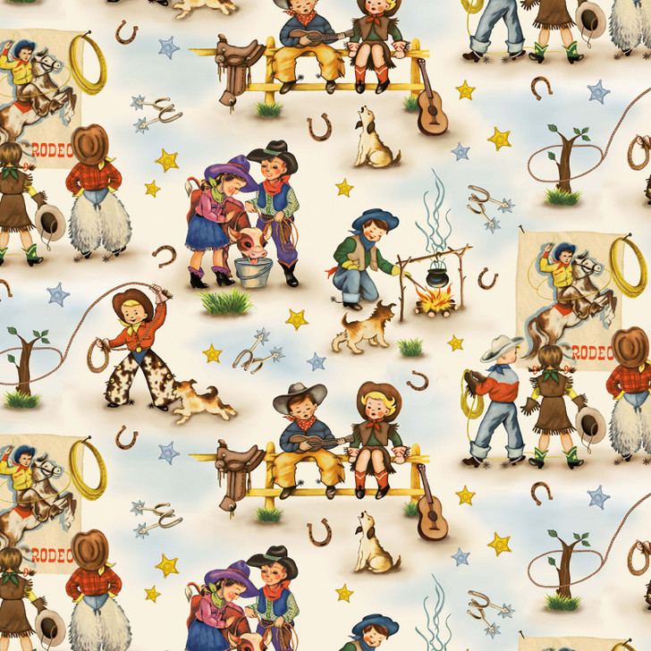 Country Rodeo Home on the Range Cotton Quilting Fabric