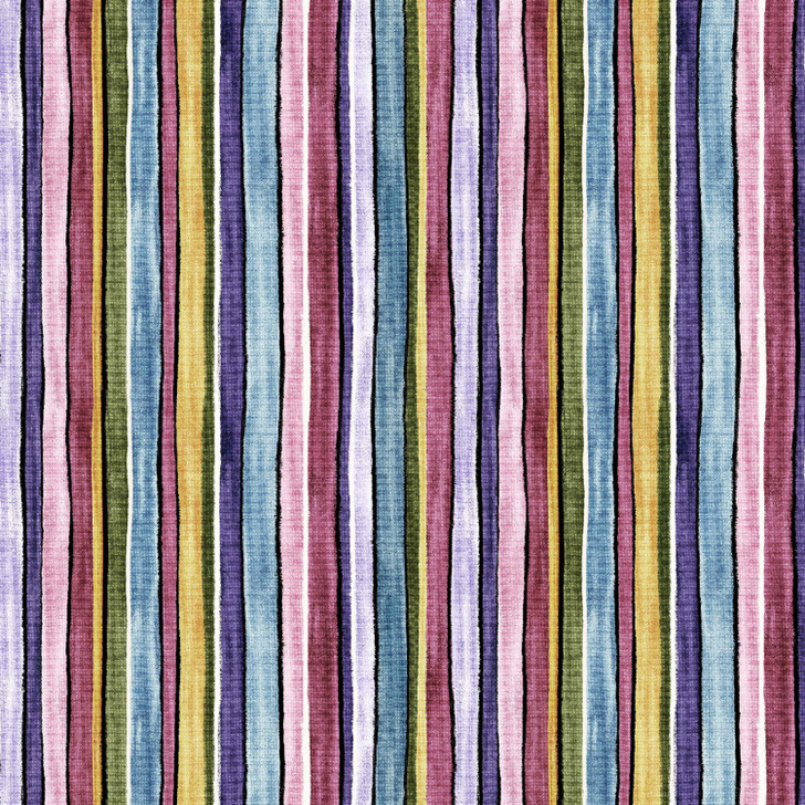 Fragrant Roses Scented Stripe Cotton Quilting Fabric