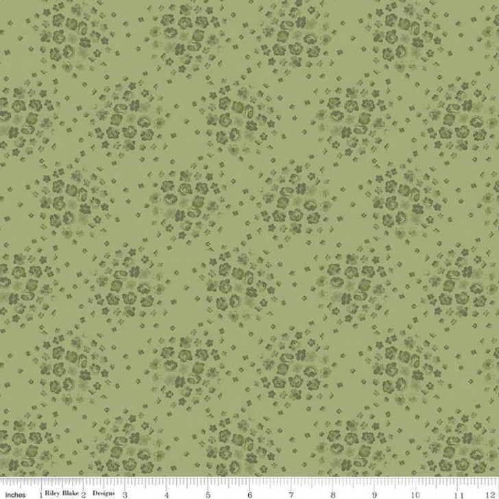 Anne of Green Gables Blossom  C10605 Basil Cotton Quilting Fabric