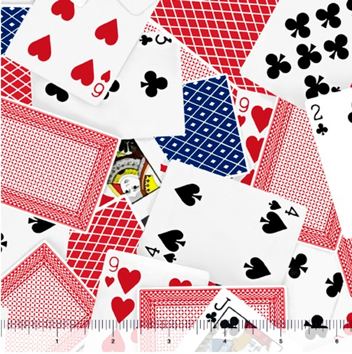 This and That VI Playing Cards 28726-X Cotton Quilting Fabric