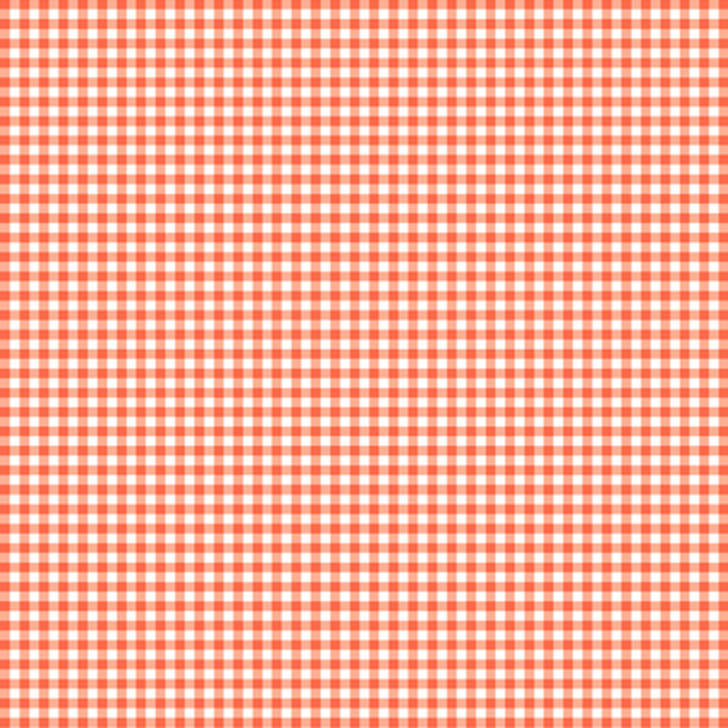 Susybee Gingham Orange Cotton Quilting Fabric