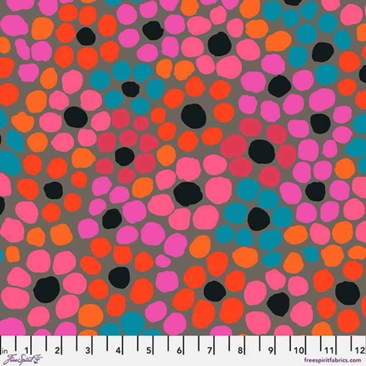 Kaffe Fassett Flower Dot Grey PWBM077-GREY Cotton Quilting Fabric