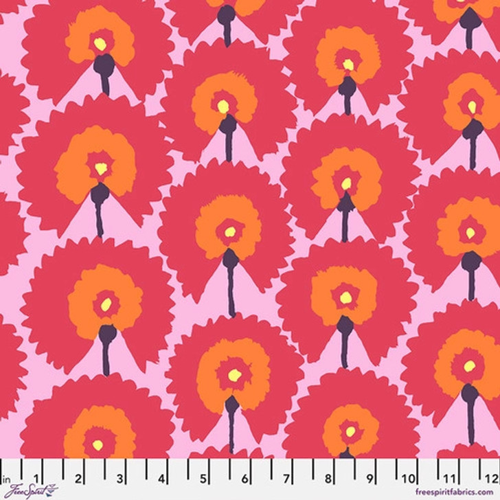 Kaffe Fassett Regal Fans Red PWGP188-RED Cotton Quilting Fabric