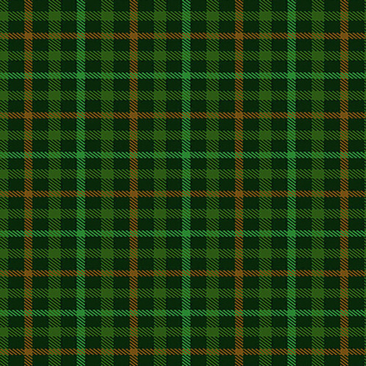 Hello Lucky Irish Plaid Green and Black 9734-69 Cotton Quilting Fabric