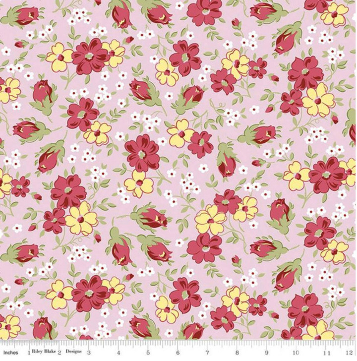 Sugar and Spice Floral Pink C11411R-PINK Cotton Quilting Fabric