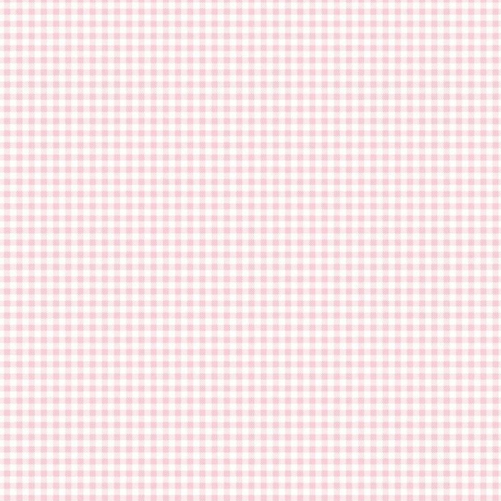 Sarah Kay With Love Gingham Check Pink DV5064 Cotton Quilting Fabric