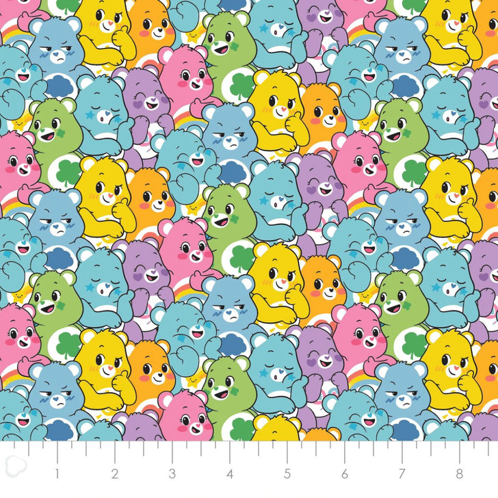 Care Bears Believe Believers Multi Cotton Quilting Fabric