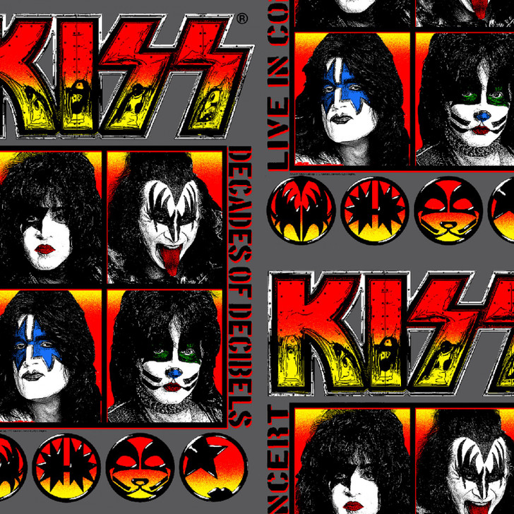 Rock Band KISS Kiss Live 711636510710 Cotton Quilting Fabric