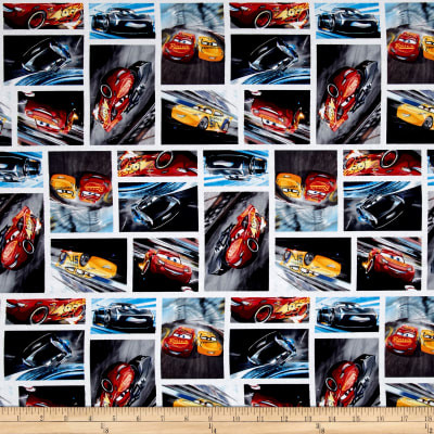 Disney Cars Pattern Disney Cars Lightning McQueen See You On The Track Cotton Quilting ...