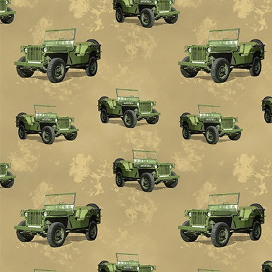 Remembering Vietnam War ANZACS Land Rover Charcoal Cotton Quilting ...