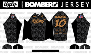 (TAN FONT) SF DARK HAWAIIAN BOMBER JERSEY (TAN FONT) SF DARK HAWAIIAN BOMBER JERSEY