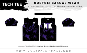 (PURPLE) NTK ACID WASH TECH TEE