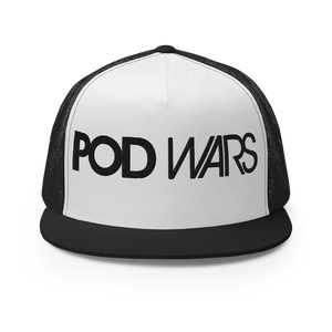 Pod Wars "Conspiracy" Trucker Hat (BLK/WHT/BLK)