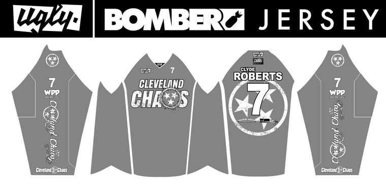GRAY CLEVELAND CHAOS BOMBER JERSEY