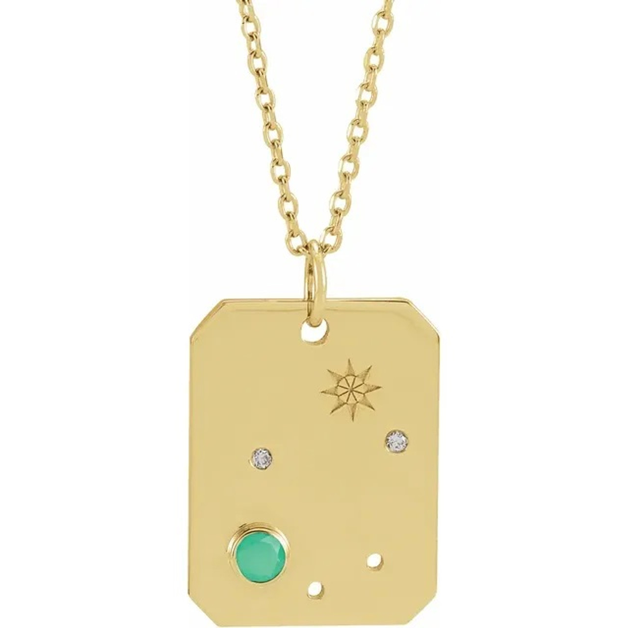 Precious Nanogram Tag Necklace - Luxury All Fashion Jewelry