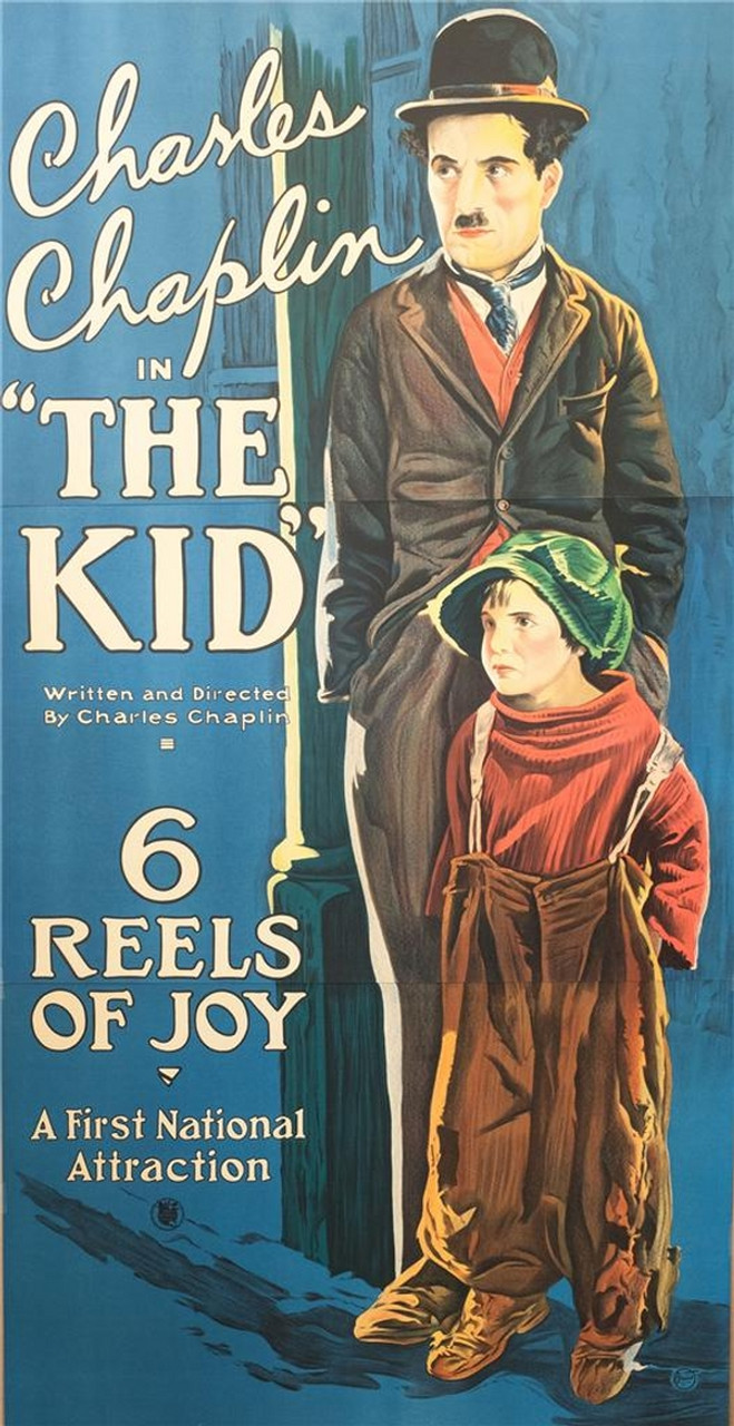 Charlie Chaplin In The Kid 1921 3 Sheet Movie Poster Lithograph Davinci Emporium