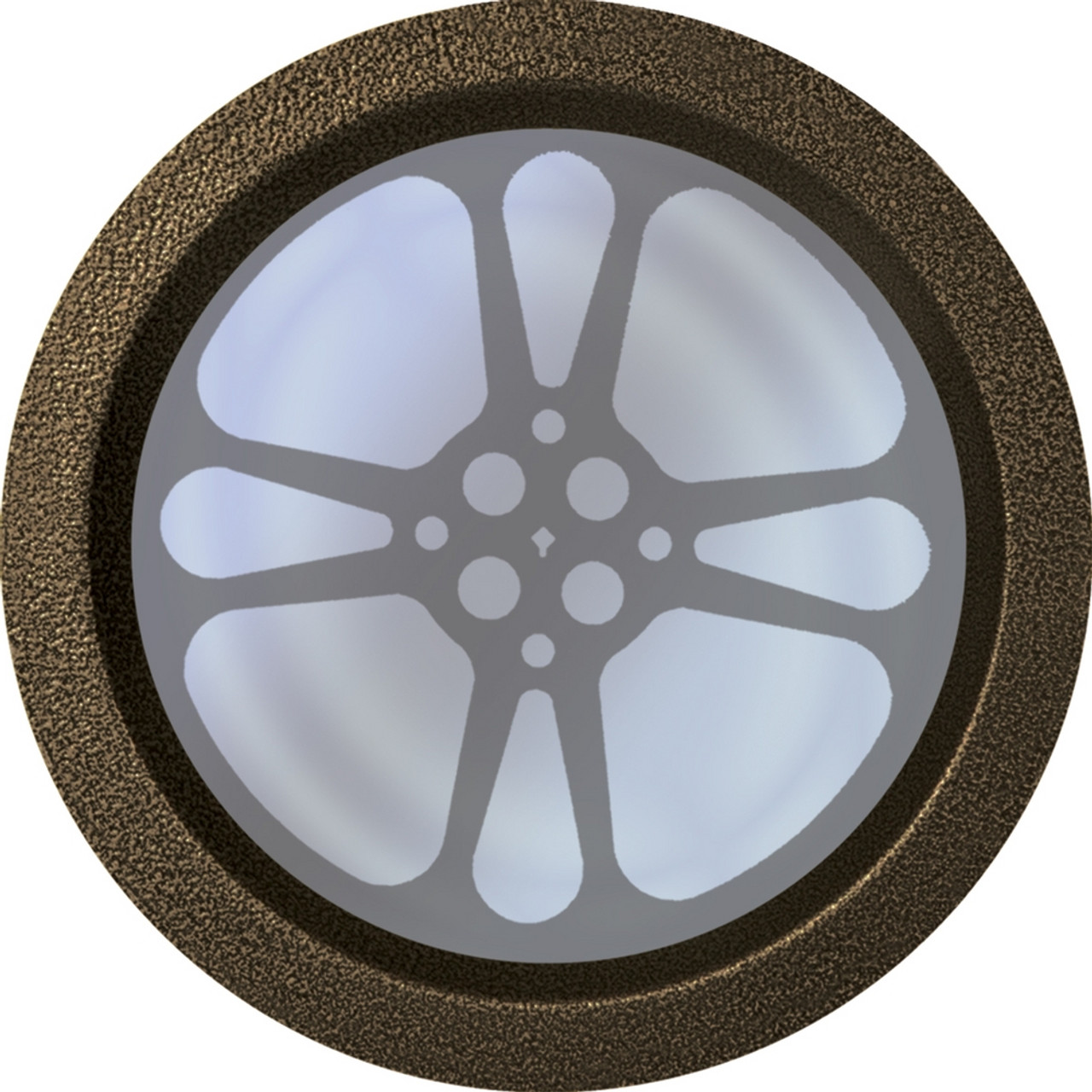 Film Reel Vision Door Port Window by Goldberg Brothers - DaVinci Emporium